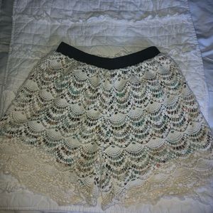 MISS ME Crochet High Waisted Shorts